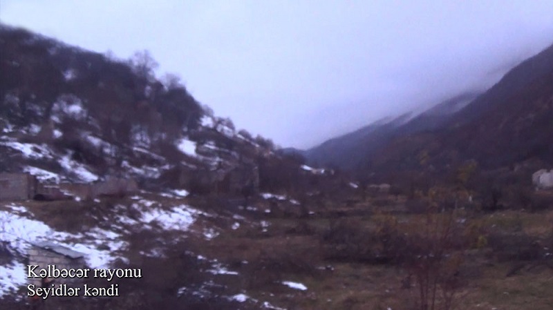 Azerbaijan shows footage from Seyidler village of Kalbajar