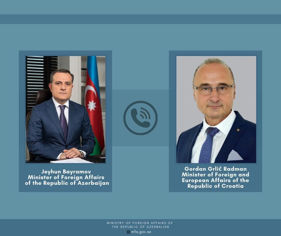 Azerbaijani, Croatian FMs hold phone talk