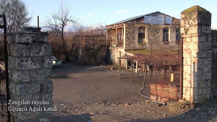 Azerbaijan shows video footage of Uchunju Aghali village of Zangilan region