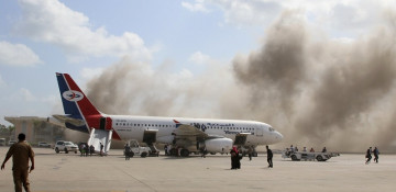 26 killed, 60 injured as blast hits terminal building at airport in Yemen's Aden