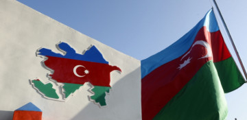 Azerbaijani flag raised at Bartaz outpost of Horadiz border detachment (PHOTO)