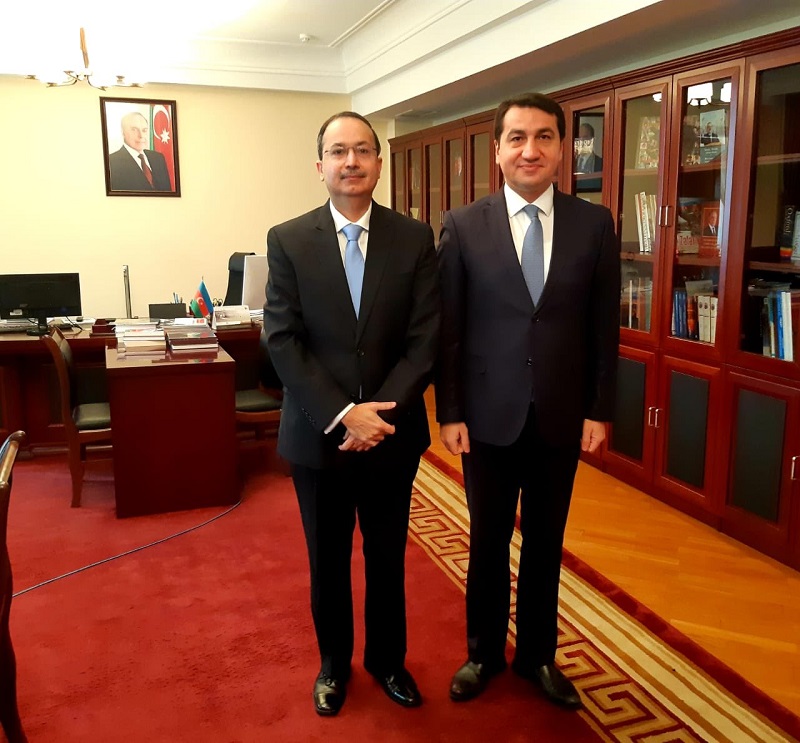 Azerbaijan’s presidential aide meets Pakistani ambassador