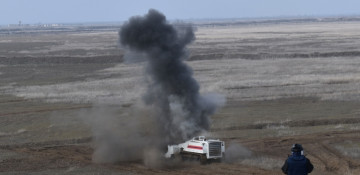 Employees of Russian and Azerbaijani MES continue mine-clearance operations in liberated lands from occupation (PHOTO)
