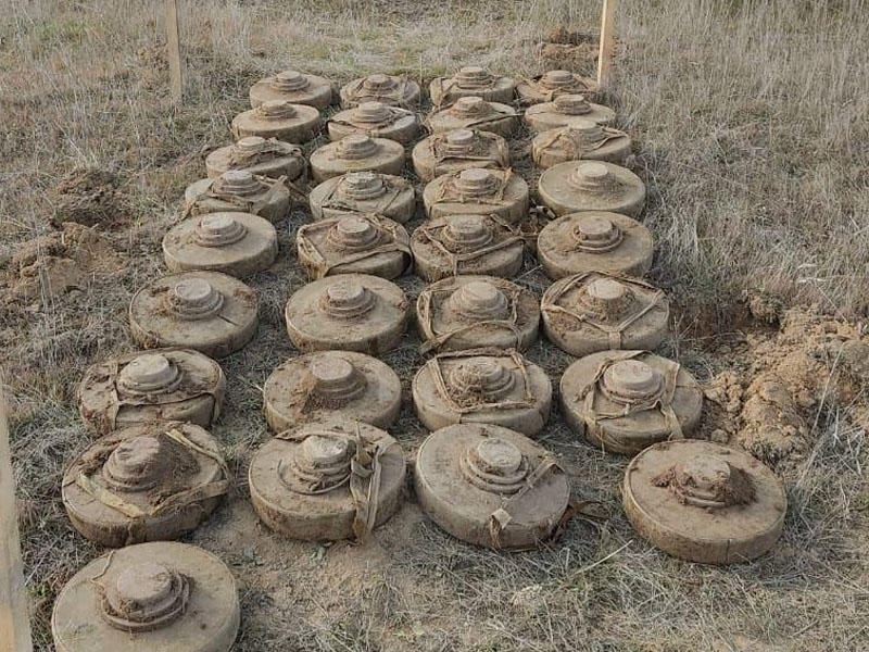 Azerbaijan announces number of anti-infantry mines found since September 2020 (PHOTO)