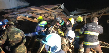 Explosion occurred in Khirdalan, six people rescued from rubble (PHOTO/VIDEO) - UPDATED 