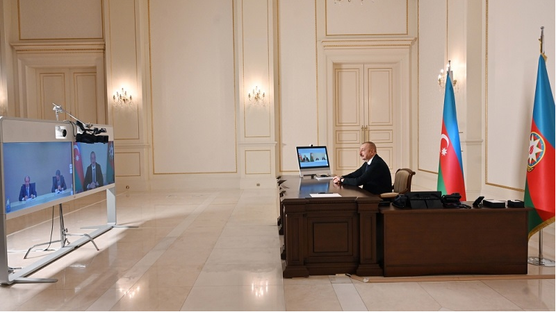 President Ilham Aliyev receives in video format delegation led by Italian Marie Tecnimont Group chairman