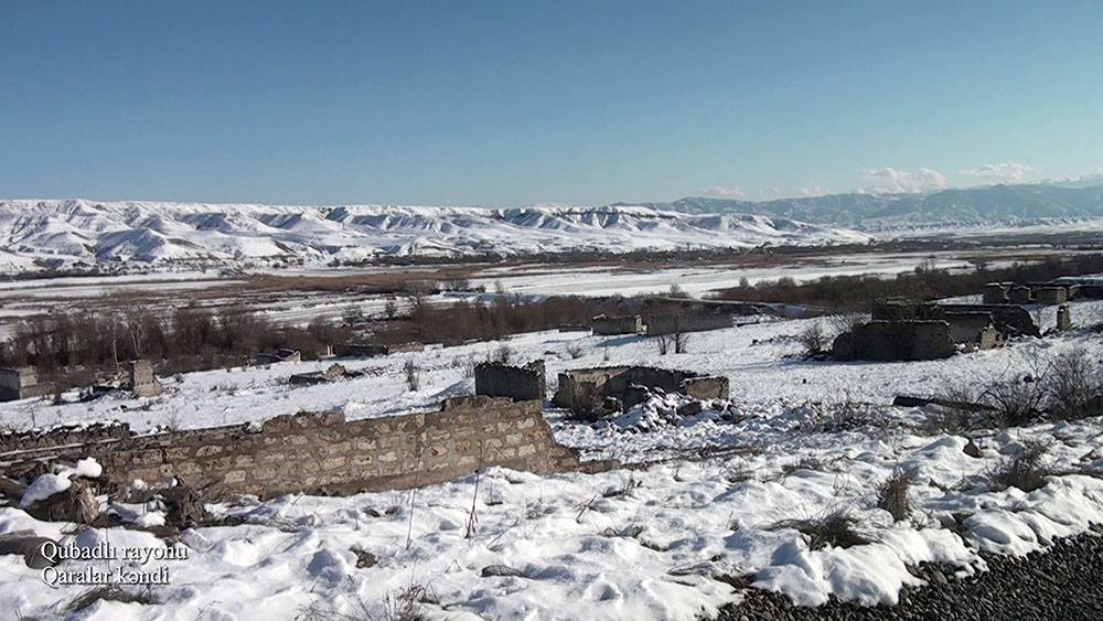 Azerbaijani MoD shares footage from Qaralar village, Gubadli district