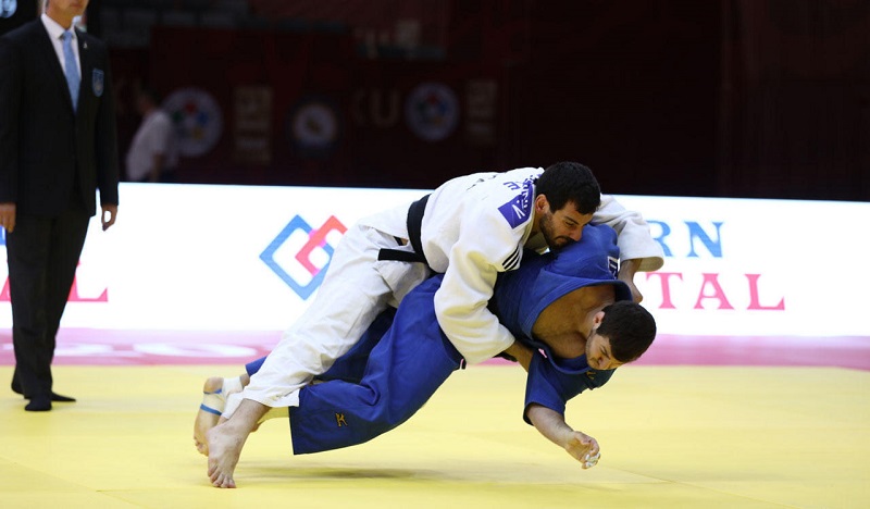 Azerbaijani judoka advances to semifinal of Tashkent Grand Slam 2021