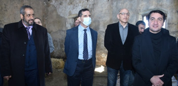 Representatives of diplomatic corps and military attaches visit liberated Merdinli village, Fuzuli district
