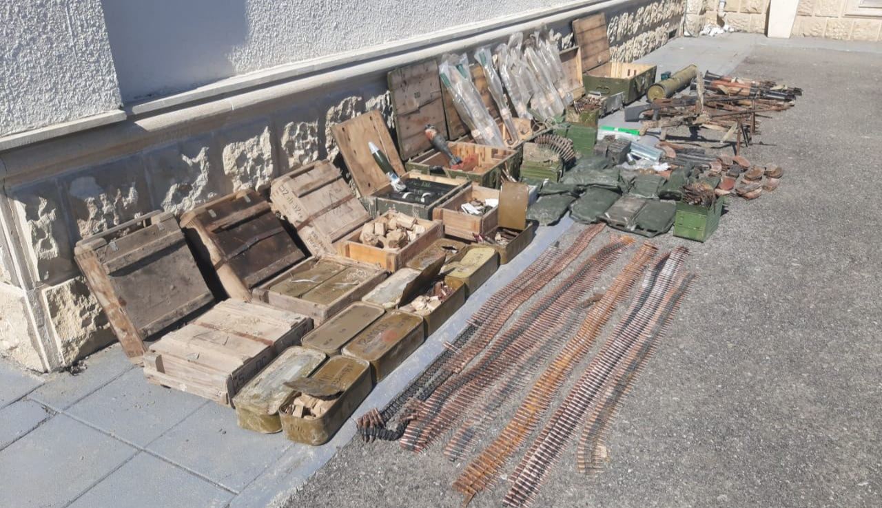Another batch of weapons left by Armenian troops, found in Azerbaijan's Fuzuli (PHOTO)