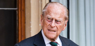 Britain's Prince Philip leaves hospital after treatment