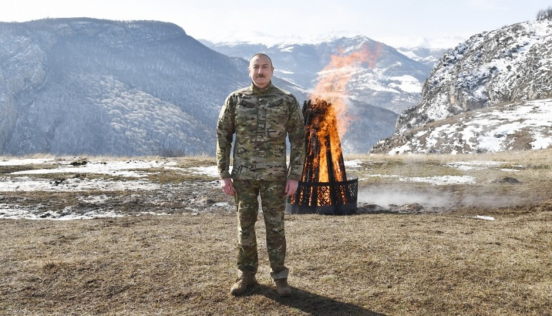 President Aliyev: Our celebrating Novruz in Shusha, on Jidir Duzu is a historic event