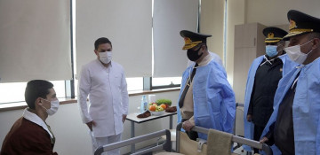 Leadership of Azerbaijani MoD visit military hospital on occasion of Novruz holiday (PHOTO)