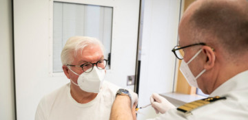 German president receives AstraZeneca vaccine