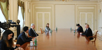Azerbaijani president receives president of 75th session of UN General Assembly