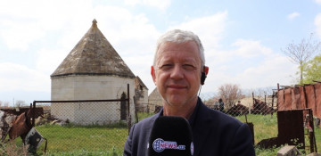 Bruno Tertrais visiting Aghdam: A sabotage of sacred places that should never have happened