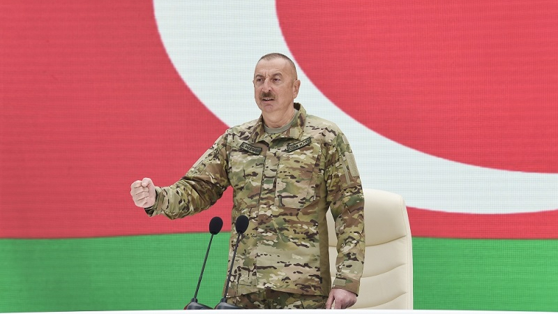 Certain revengeful forces raising their heads should know that iron fist remains in place - Azerbaijani President