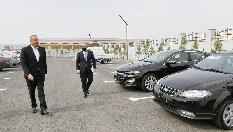 President Aliyev attends opening of Hajigabul Industrial Estate and new highway
