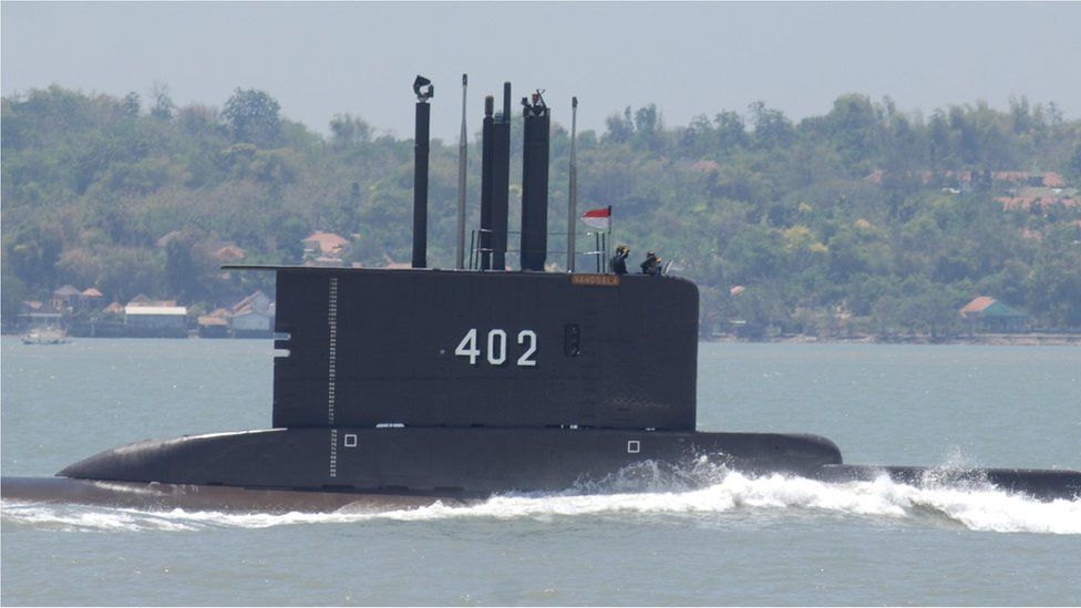 Indonesian submarine goes missing north of Bali