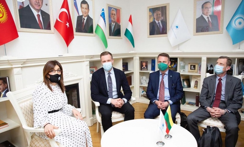Lithuanian FM visits International Turkic Culture and Heritage Foundation