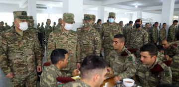 Defense Minister Zakir Hasanov visited units stationed in liberated territories