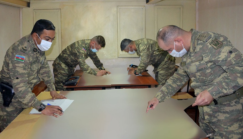 Tasks fulfilled on maps in course of Azerbaijan’s military exercises (VIDEO)