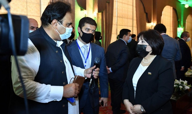 Speaker of Azerbaijani Milli Majlis gives interview to Pakistani TV