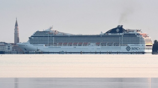 First cruise ship arrives in Venice since pandemic began