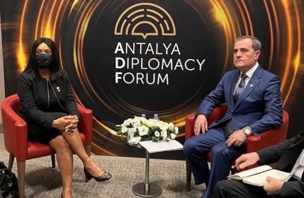 Azerbaijani FM meets with Minister of Foreign Affairs and Communities of Guinea-Bissau (PHOTO)