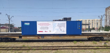 First block train along North-South corridor arrives in Azerbaijan