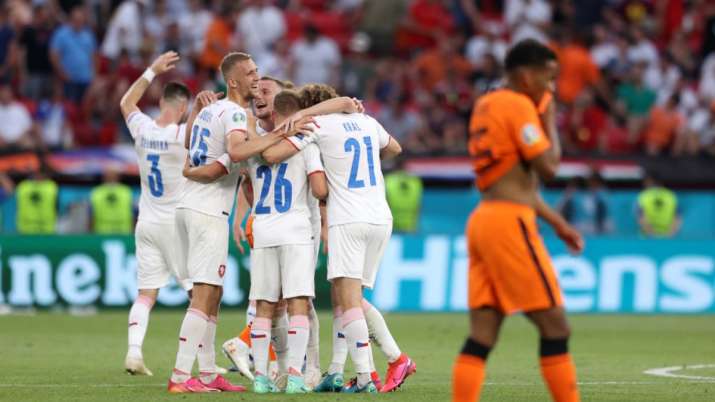 Czech Republic upset the Netherlands 2-0 to progress into Euro 2020 quarterfinals