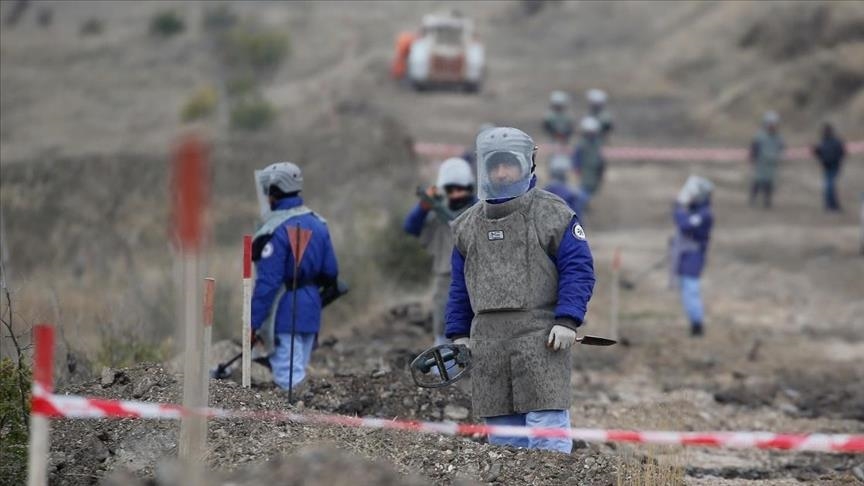 Azerbaijan finds 158 mines in its liberated territories last week