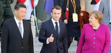 China's Xi, Merkel and Macron hold talks amid tensions