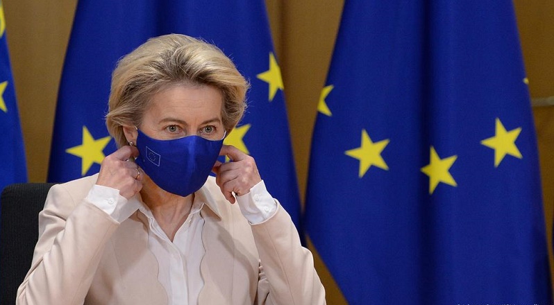 EU delivers enough doses to vaccinate 70% of adults, von der Leyen says