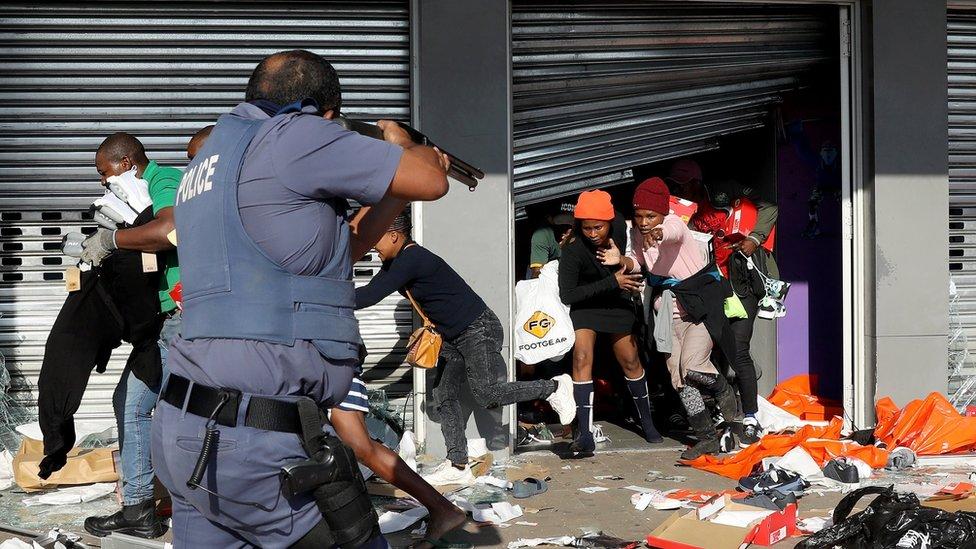 S.Africa's unrest death toll rises to 32 as looting continues