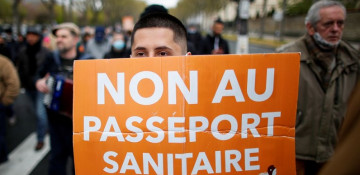 French police quell protest against COVID health passport rules
