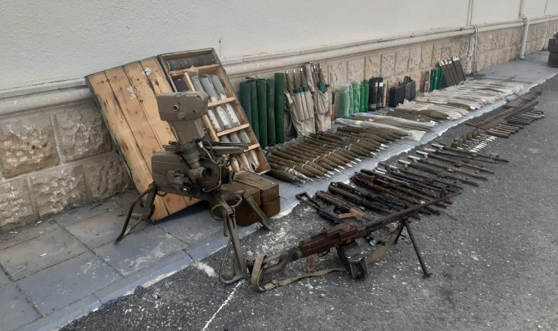Numerous weapons left by Armenia found in Azerbaijan’s Fuzuli district