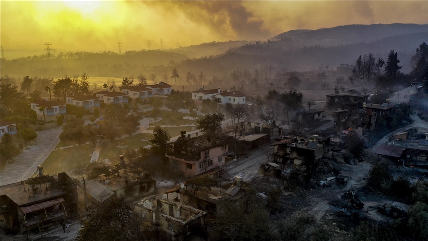 Turkey fights forest fires raging through country's south