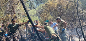 Azerbaijani firefighters actively involved in extinguishing fires in Turkey (PHOTO/VIDEO)