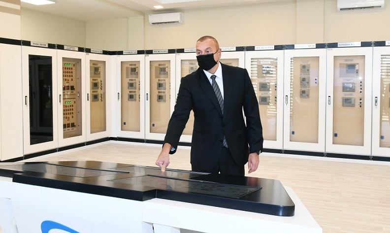 President Ilham Aliyev inaugurated newly renovated 110/35/6 kV “Surakhani” substation (PHOTO)