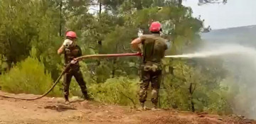 Azerbaijani firefighters actively involved in extinguishing fires in Turkey (PHOTO/VIDEO)