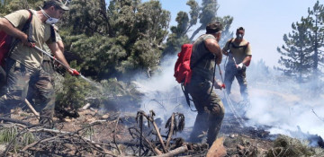 Azerbaijani firefighters continue battling forest fires in Turkey (VIDEO)