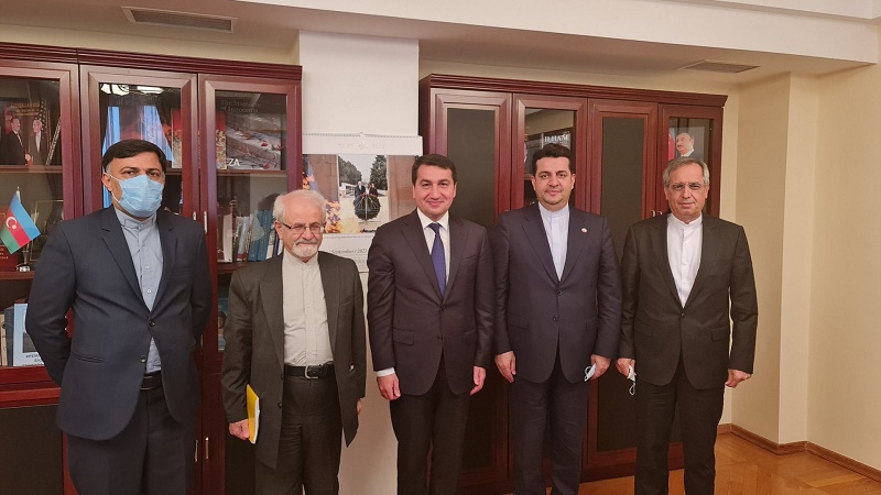 Presidential aide Hikmet Hajiyev discusses bilateral and regional issues with Iranian Deputy FM