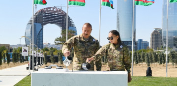 Azerbaijani president attends groundbreaking ceremony for Patriotic War Memorial Complex, Museum of Victory 