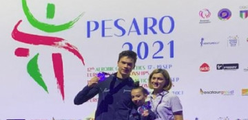 Azerbaijani gymnasts grabs silver at European Age Group Competitions in Italy