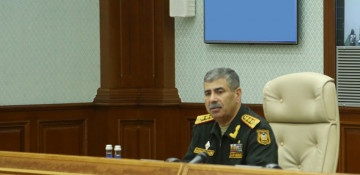 Azerbaijani defense minister holds official meeting