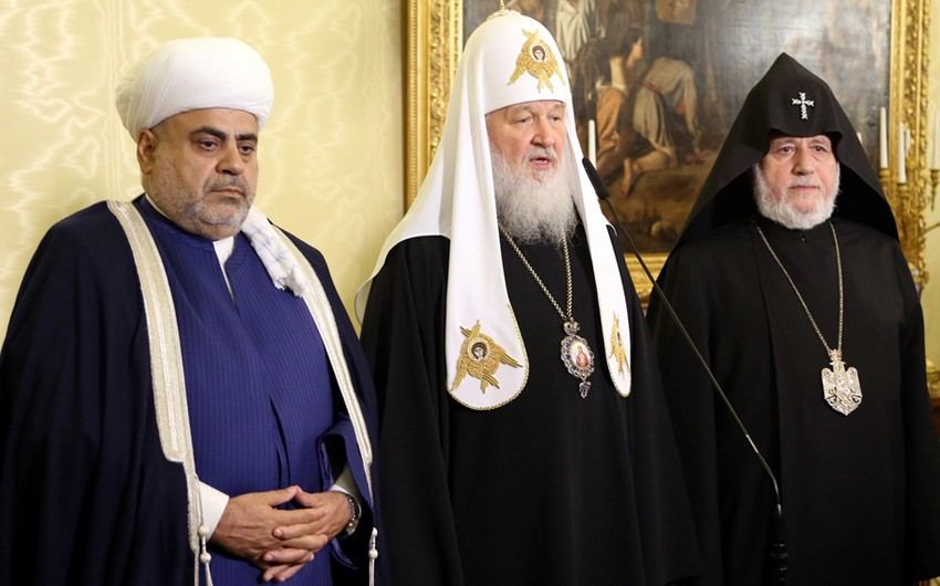 Religious leaders of Azerbaijan, Russia and Armenia meet in Moscow