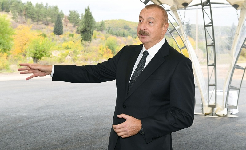 ‘Recent events related to opening of Zangazur corridor show we are achieving what we want’ – Azerbaijani president 