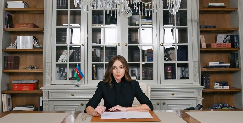 First Vice-President Mehriban Aliyeva posts shares from Gubadli district