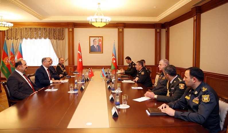Azerbaijan`s defense minister meets with administration of Turkish National Defense University